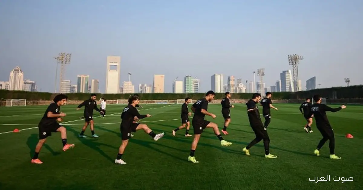 تدريبات منتخب مصر قبل مواجهة الإمارات في كأس العرب.. تابعوا الصور