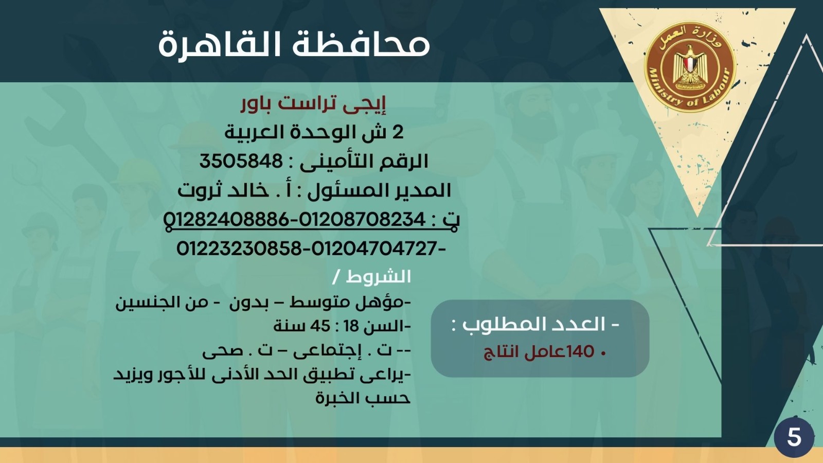 5843 وظيفة جديدة في 10 محافظات 3 1765024022 58 5843 وظيفة جديدة في 10 محافظات