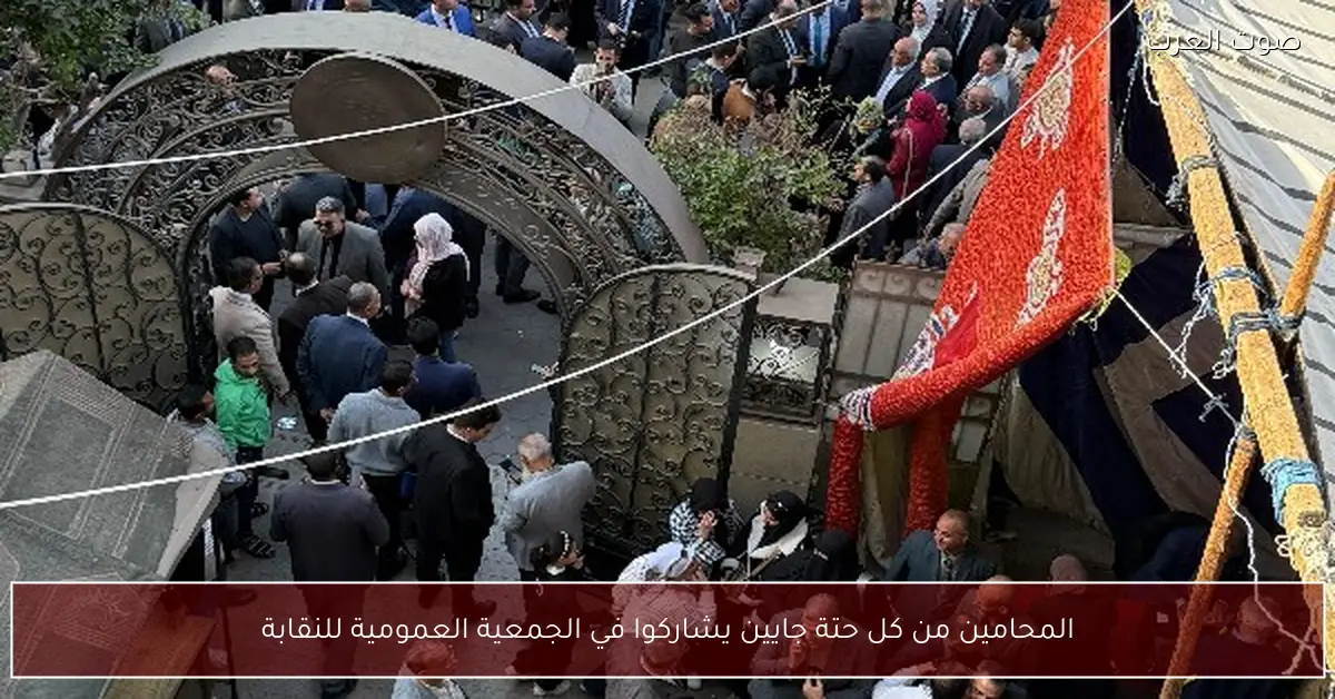 المحامين من كل حتة جايين يشاركوا في الجمعية العمومية للنقابة