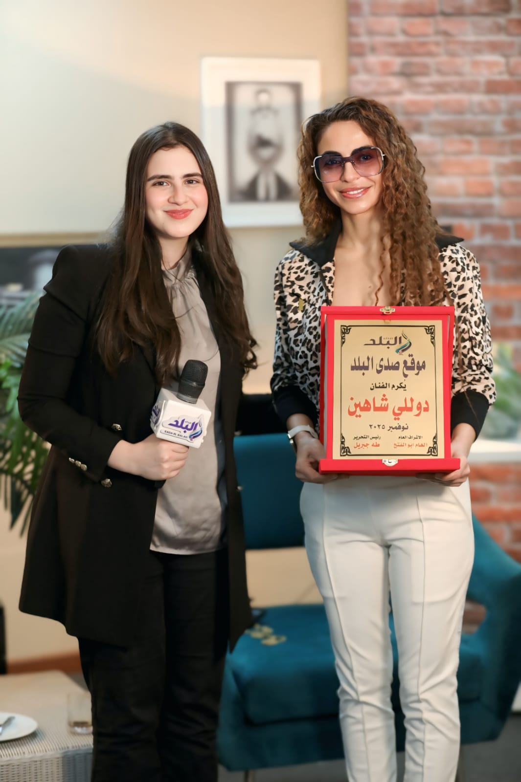 دوللي شاهين تحكي عن سر جمالها في ندوة مع صدي البلد 3 1765040655 394 دوللي شاهين تحكي عن سر جمالها في ندوة مع صدي