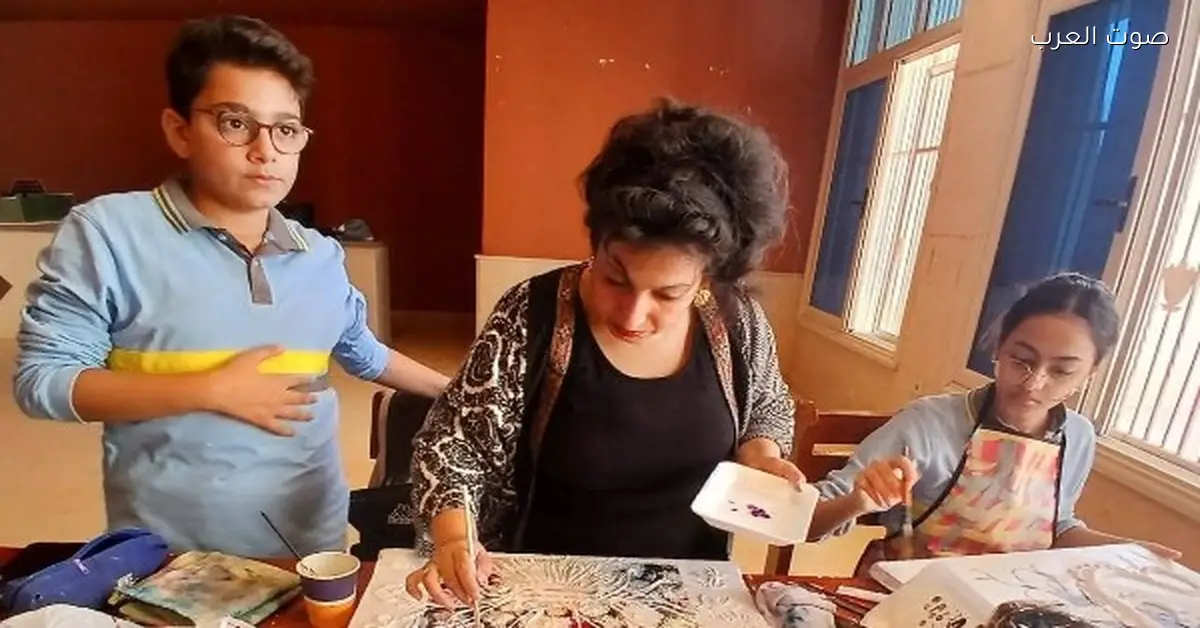 ورشة رسم بالمعجون في متحف سوهاج القومي