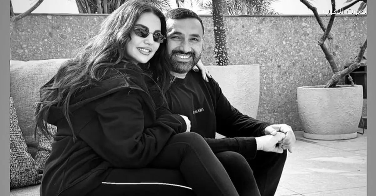 درة طلت برومانسية مع جوزها