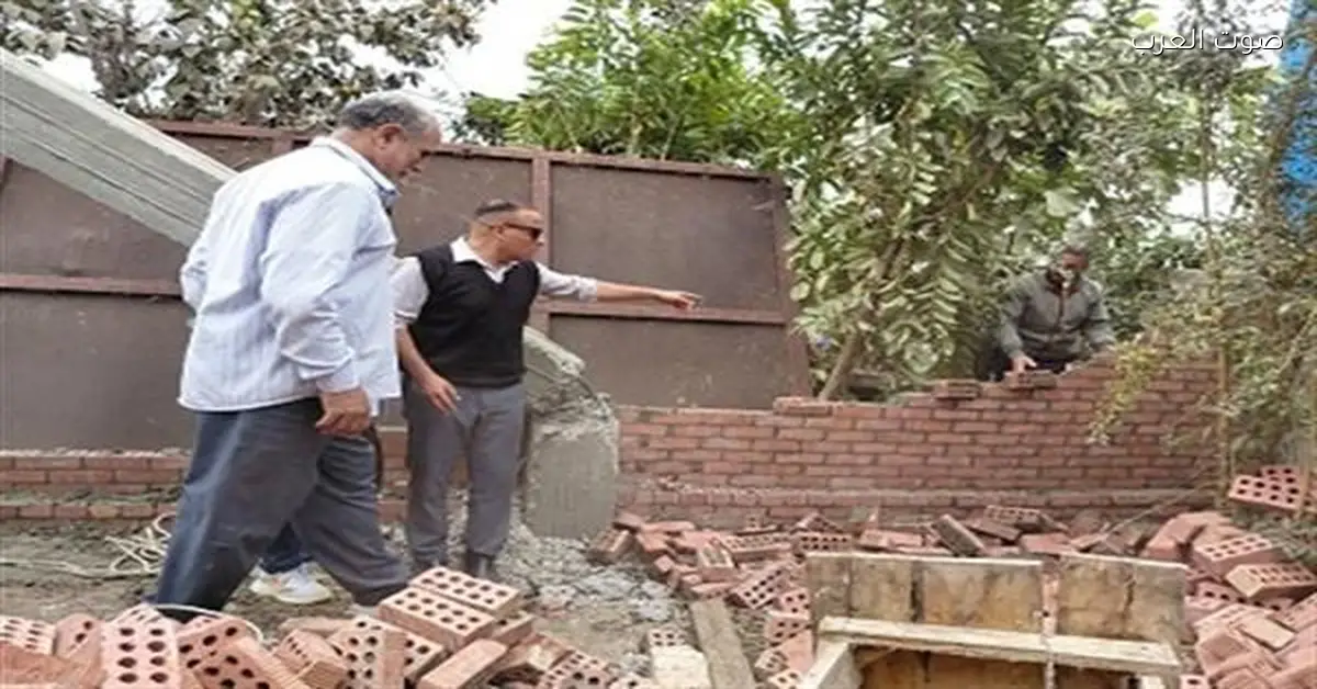 إزالة 145 حالة تعدي على الأراضي الزراعية خلال شهر