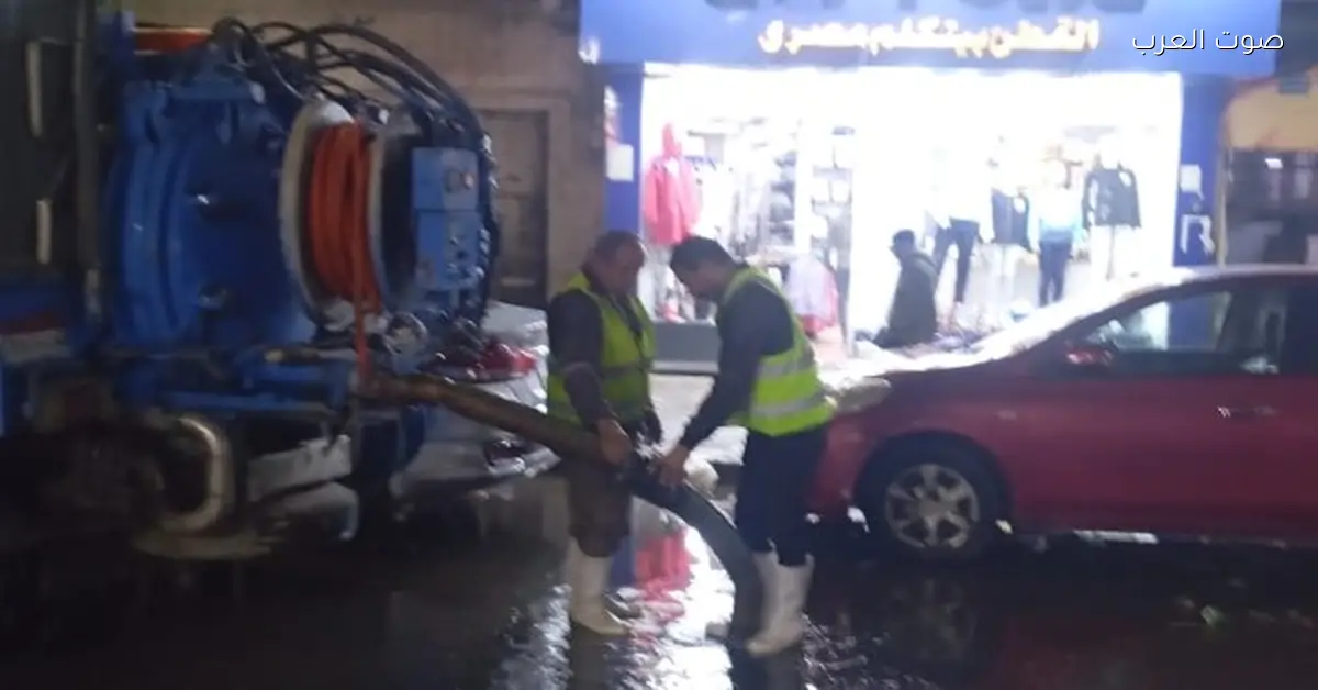 استعدادات طارئة في القاهرة الكبرى لمواجهة مياه الأمطار