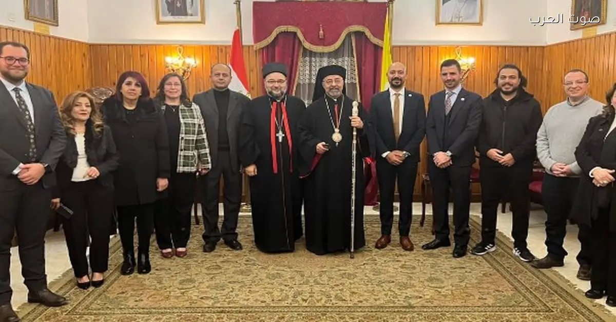 البطريرك الأنبا إبراهيم إسحق يستقبل وفد لجنة العدالة والسلام في مصر