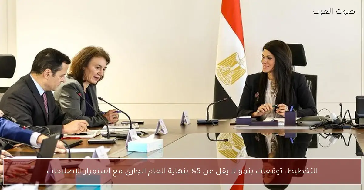 التخطيط: توقعات بنمو لا يقل عن 5% بنهاية العام الجاري مع استمرار الإصلاحات