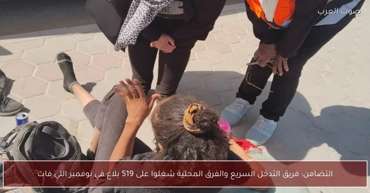 التضامن: فريق التدخل السريع والفرق المحلية شغلوا على 519 بلاغ في نوفمبر اللي فات