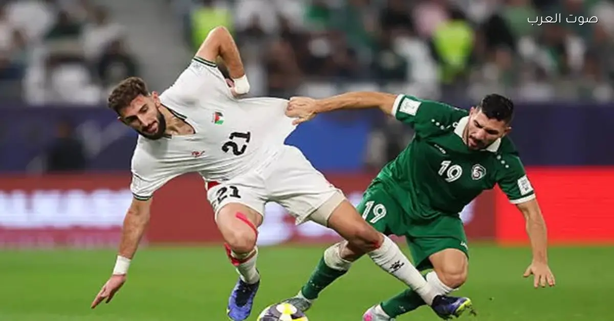 الحكم يرفض احتساب ركلة جزاء لسوريا قدام فلسطين بعد العودة لتقنية الفار