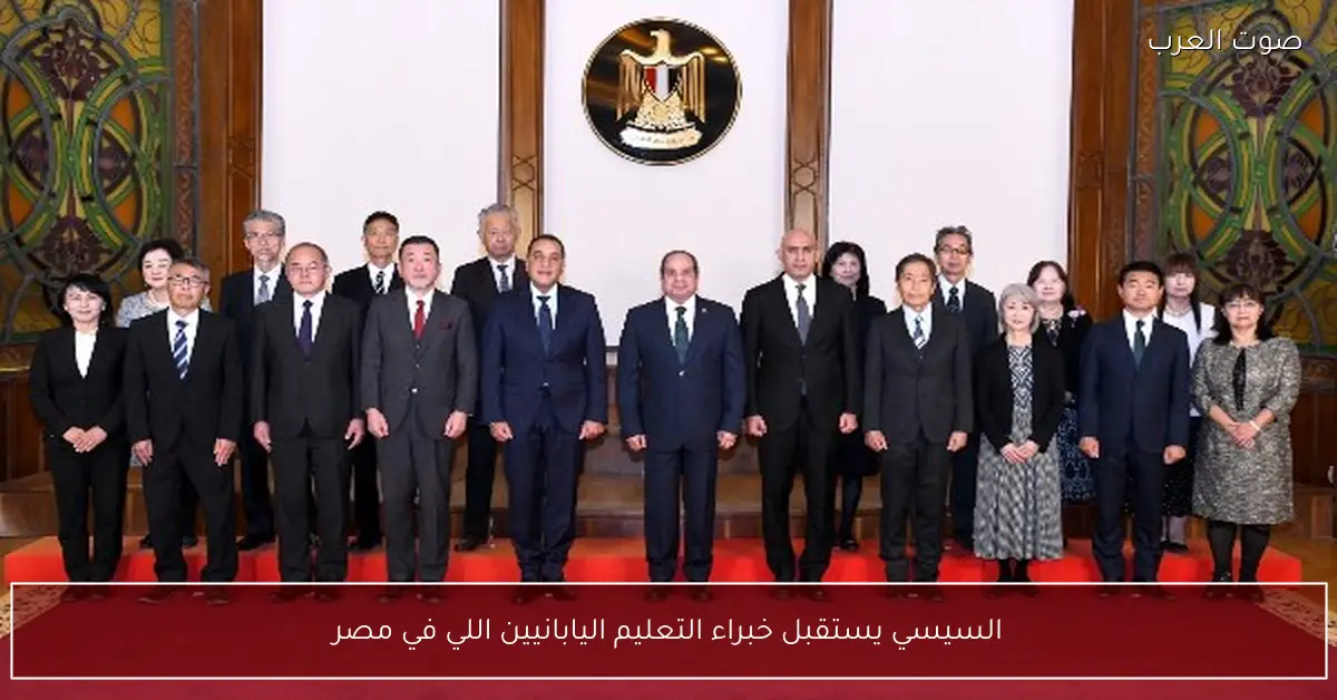 السيسي يستقبل خبراء التعليم اليابانيين اللي في مصر