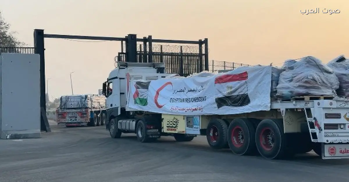 الهلال الأحمر بيزود إمدادات الشتاء لغزة بسبب سوء الأحوال الجوية