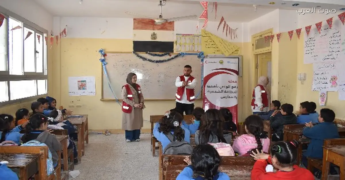 الهلال الأحمر يبدأ حملة لحماية الناس في شتاء آمن