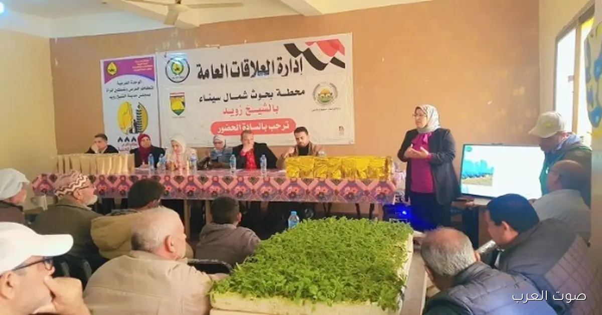 “بحوث الصحراء” بتنظم فعالية لدعم المرأة المعيلة في شمال سيناء