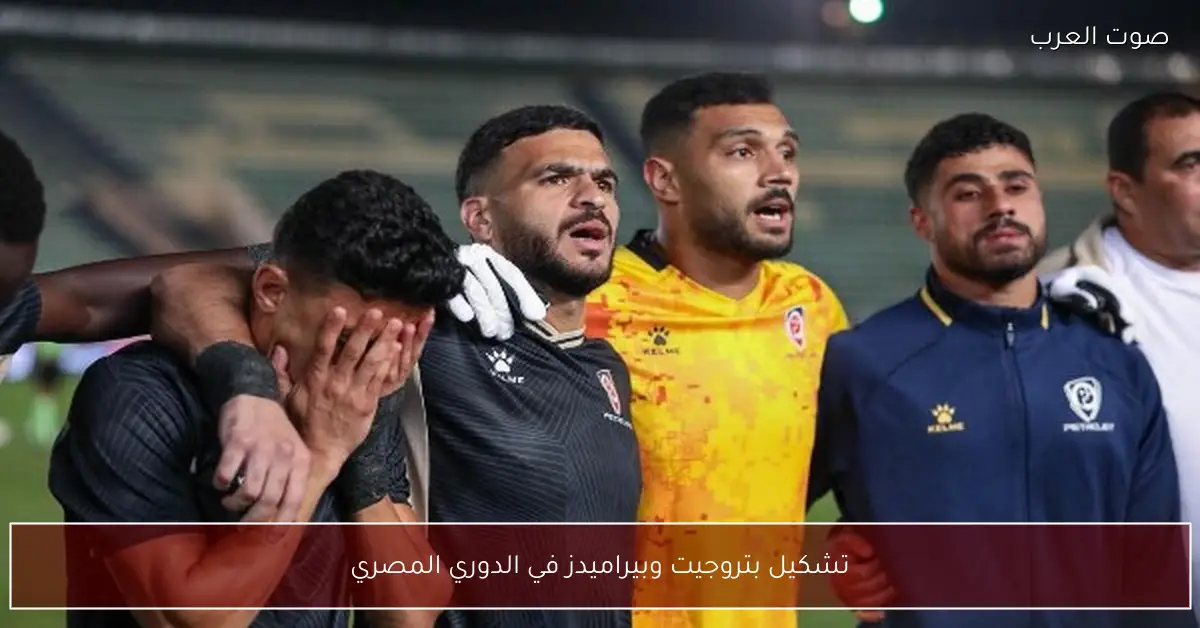 تشكيل بتروجيت وبيراميدز في الدوري المصري