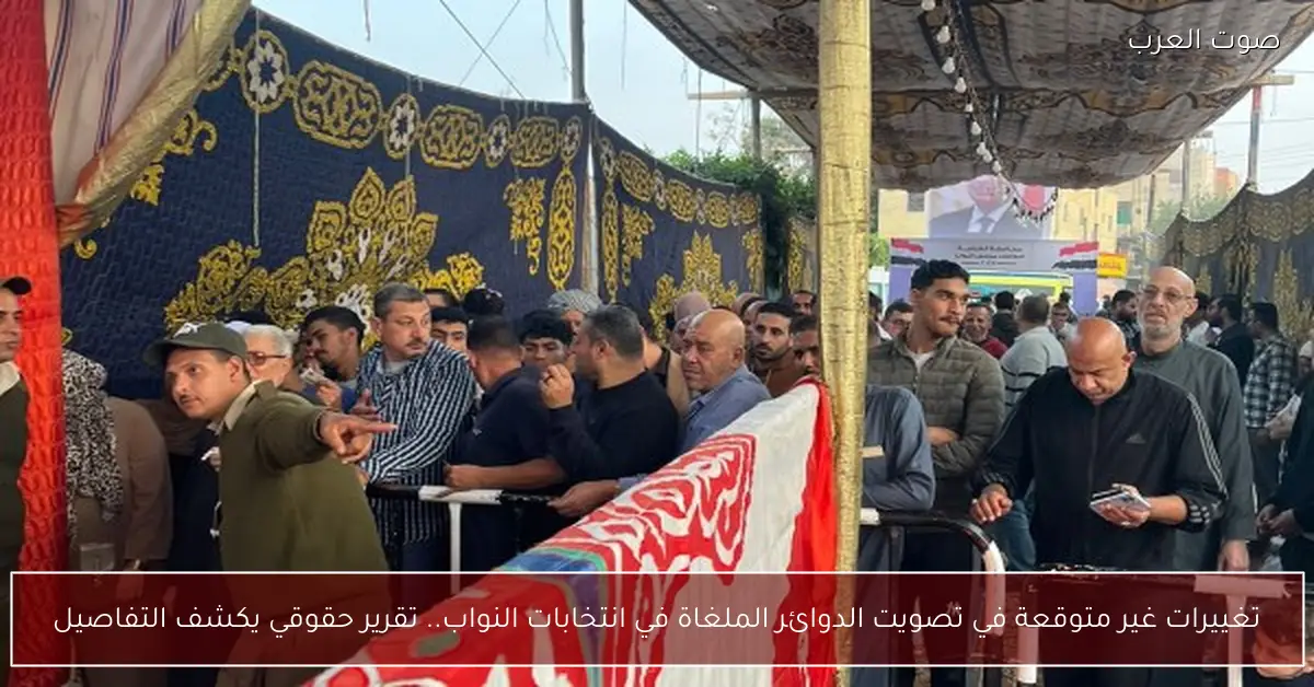 تغييرات غير متوقعة في تصويت الدوائر الملغاة في انتخابات النواب.. تقرير حقوقي يكشف التفاصيل