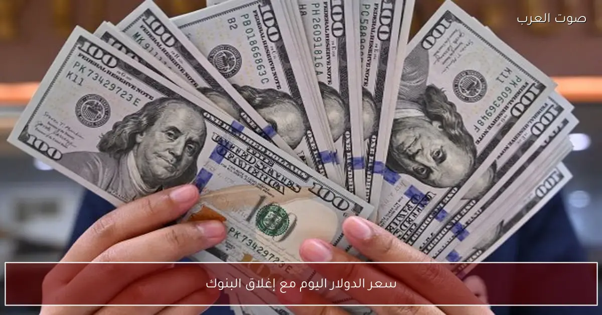 سعر الدولار اليوم مع إغلاق البنوك