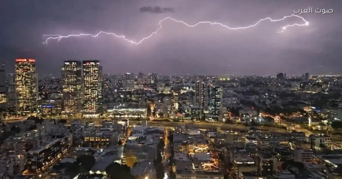 عاصفة بايرون تضرب إسرائيل بشدّة.. أمطار غزيرة وتحذيرات من فيضانات كبيرة