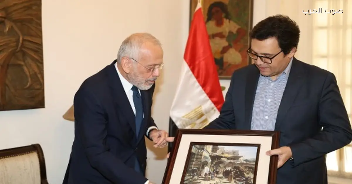 فؤاد هنو يقابل سفير اليونان: العلاقات الثقافية بين البلدين مثال رائع للتواصل الحضاري