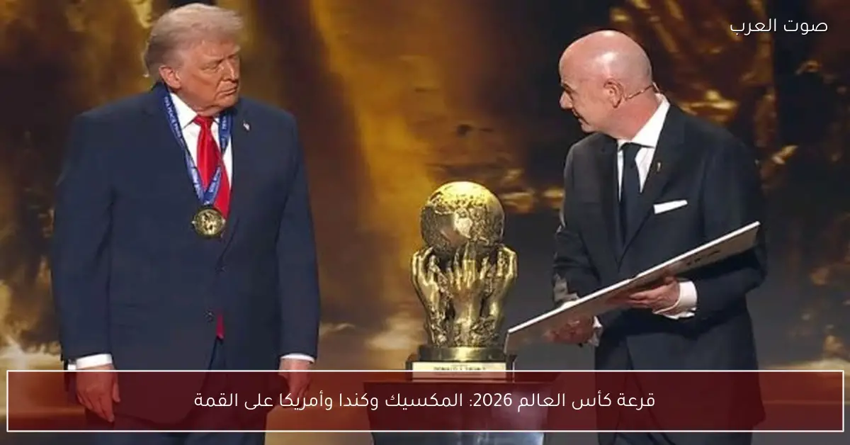 قرعة كأس العالم 2026: المكسيك وكندا وأمريكا على القمة