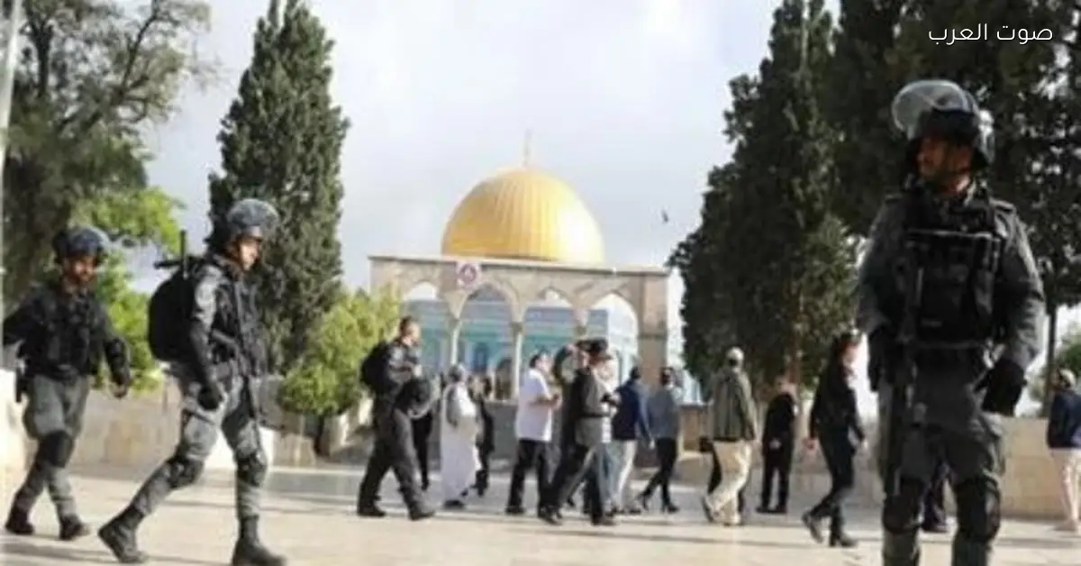 مستوطنين يدخلوا المسجد الأقصى ومعاهم شرطة الاحتلال الإسرائيلي