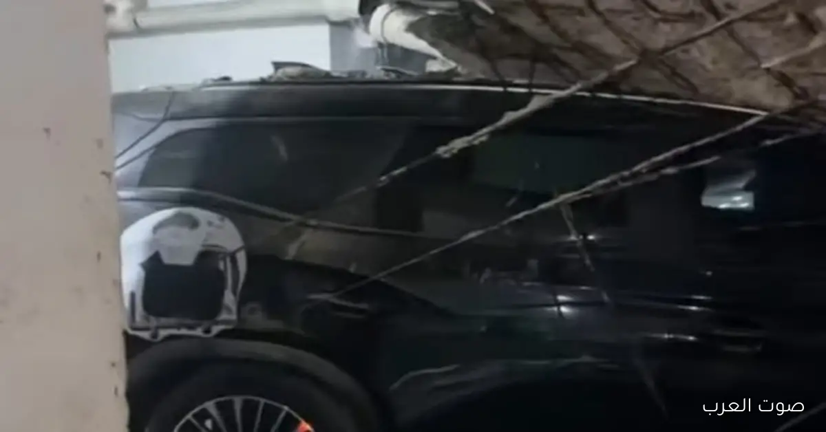 مفاجأة حزينة لأسرة إسماعيل الليثي.. سقف جراج وقع على عربية أرملته في الجيزة