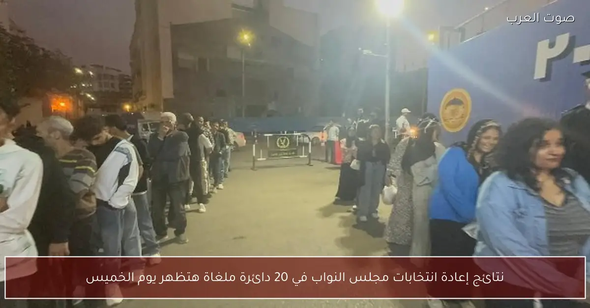 نتائج إعادة انتخابات مجلس النواب في 20 دائرة ملغاة هتظهر يوم الخميس