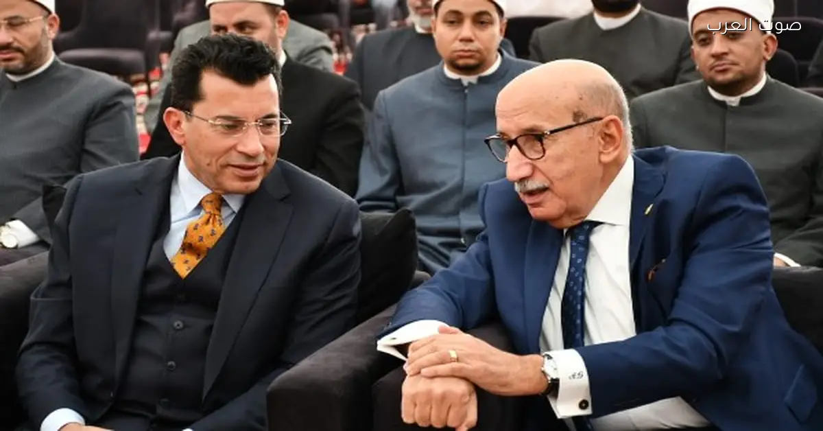وزير الشباب ومحافظ القاهرة يحضروا وضع حجر الأساس لأول مسجد لقضاة مصر