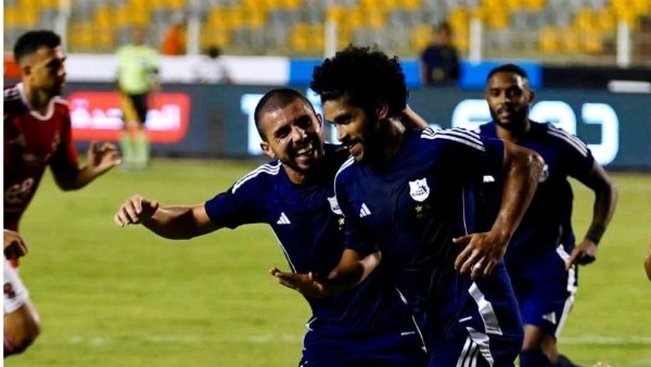 إنبي يتقدم على المصري 2-1 في الشوط الأول