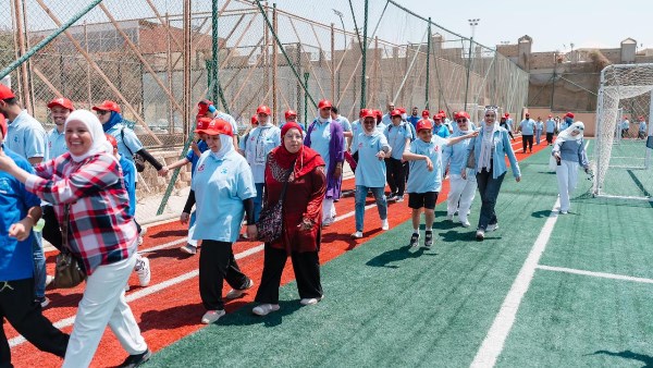 اختتام ماراثون خطوات على طيف التوحد في نادي المعادي