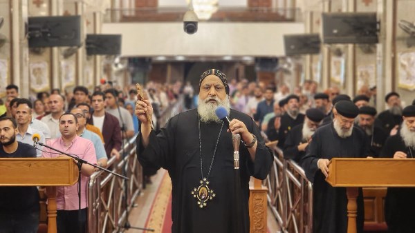 الأنبا ميخائيل يترأس التسبحة الشهرية في إيبارشية حلوان والمعصرة