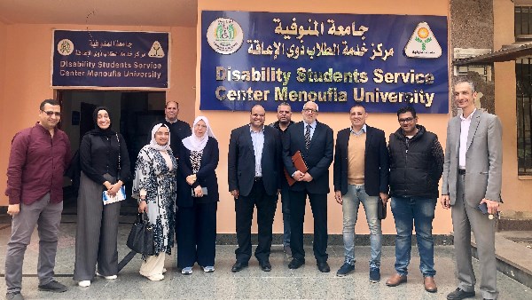 القومي للإعاقة يزور جامعة المنوفية لمتابعة سبل الإتاحة