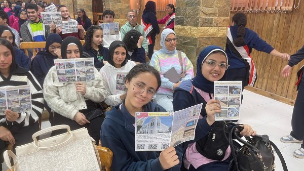 حملات توعية لطلاب المدارس حول السلامة في السكك الحديدية