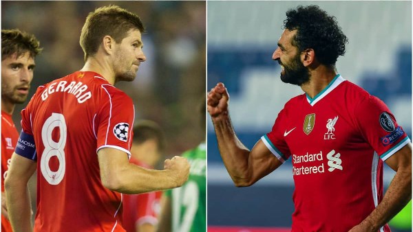 صلاح يقترب من معادلة رقم جيرارد في ديربي ميرسيسايد