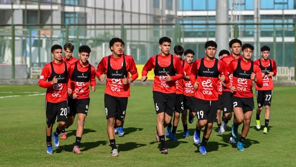 منتخب الناشئين ينهي تدريباته قبل مواجهة الجزائر الودية