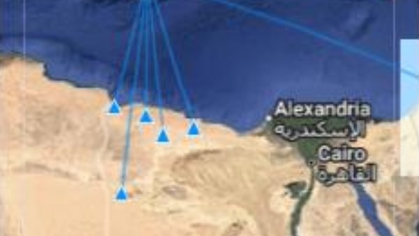 هزة أرضية بقوة 5 درجات شمال مرسي مطروح على بعد 407 كيلومترات