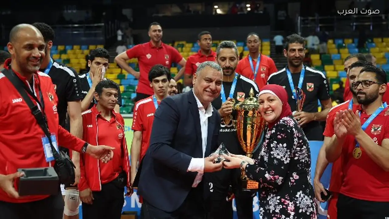 أهلي الطائرة يحقق الخماسية ويتوج ببطولة إفريقيا للمرة 17
