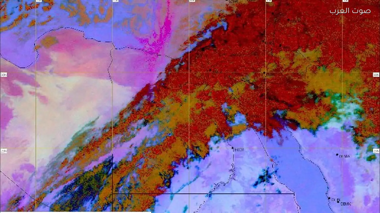 الأرصاد تحذر من تقلبات جوية وأمطار غزيرة في مصر