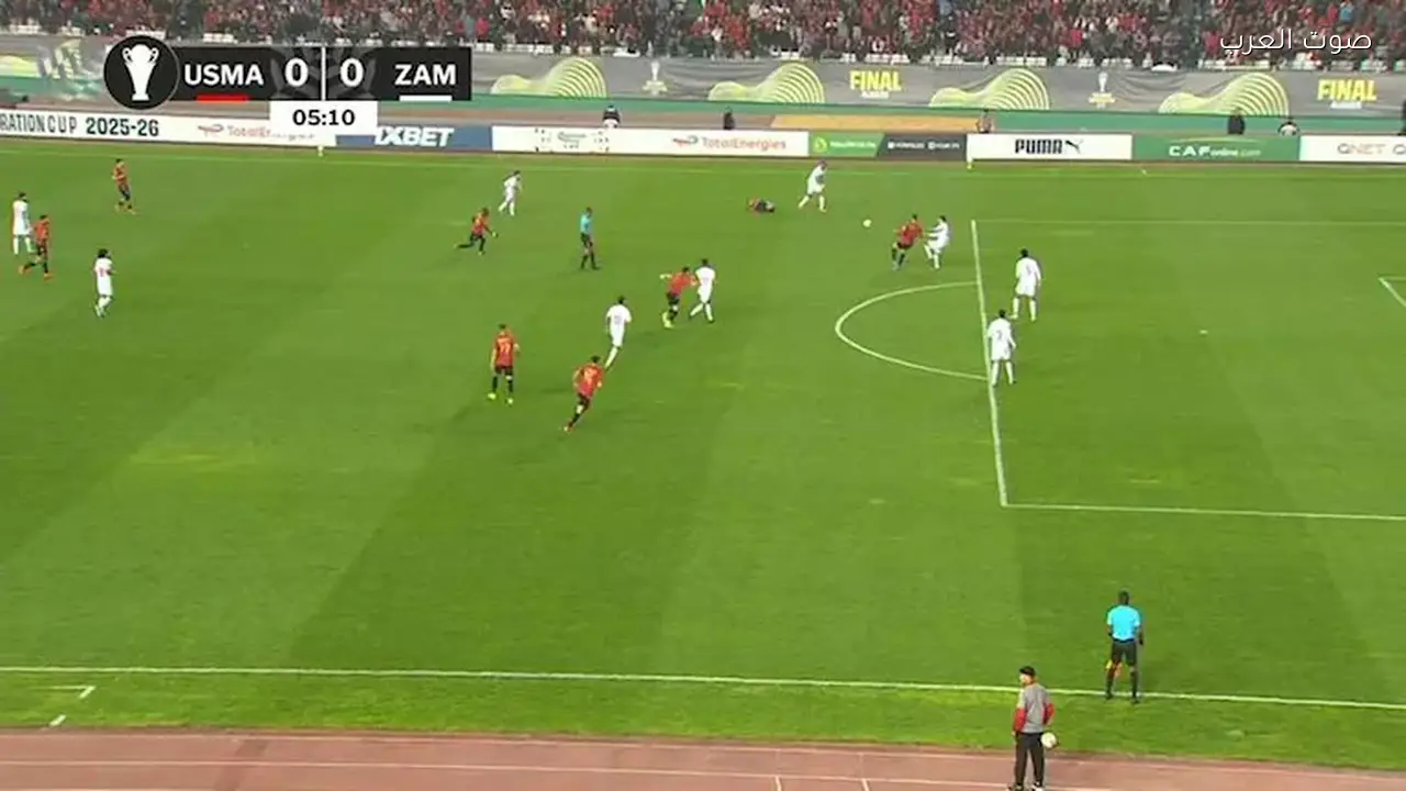 محمود بنتايك يغيب عن مباراة الإياب بسبب الطرد أمام اتحاد العاصمة في الكونفدرالية