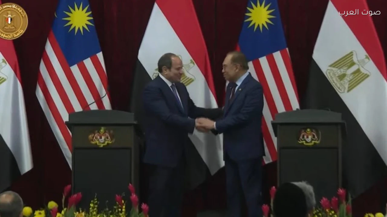 السيسي يشكر ماليزيا بعد منحه أرفع وسام اتحادي