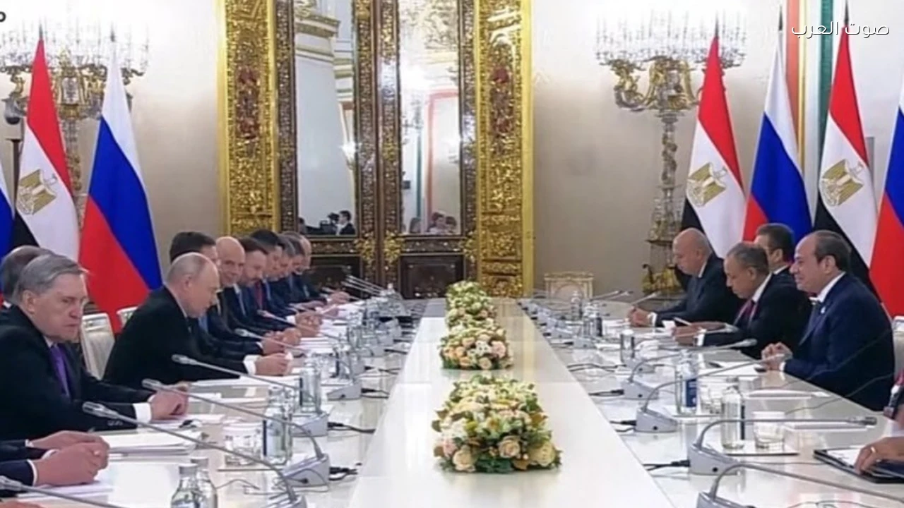 بوتين يعلن تجاوز التبادل التجاري بين مصر وروسيا 10 مليارات دولار
