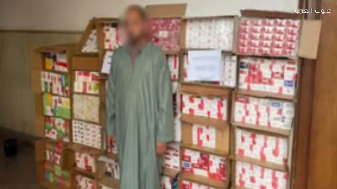 ضبط أكثر من 21 ألف عبوة سجائر مهربة ومجهولة المصدر في الدقهلية