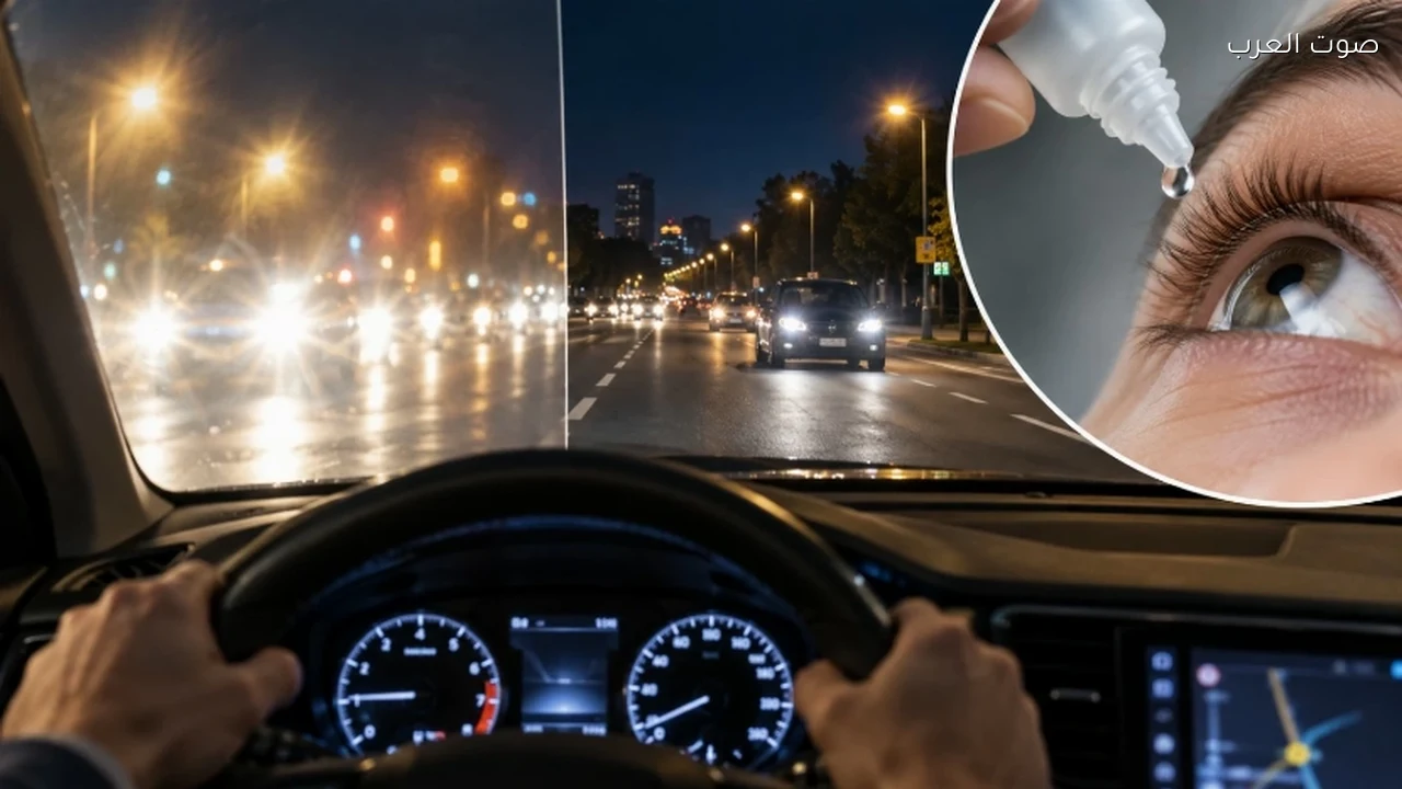 قطرات عين تجريبية قد تحسن الرؤية أثناء القيادة ليلاً