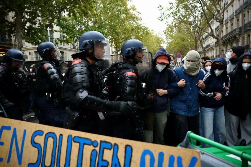 لماذا علقت فرنسا استخدام القنابل الصوتية في احتجاجات الطلاب؟