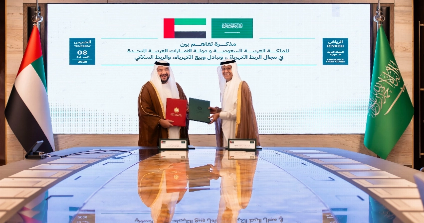 مذكرة تفاهم سعودية إماراتية في الربط الكهربائي والربط السككي