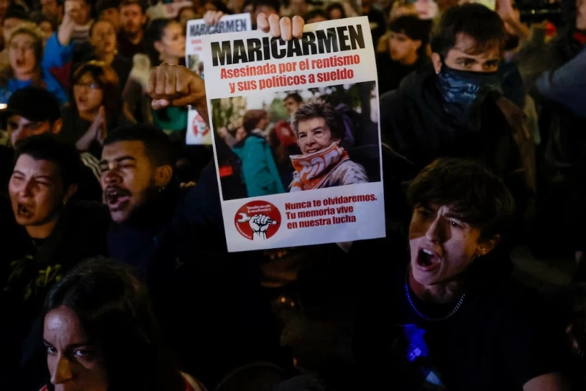 مظاهرات حاشدة في مدريد بعد وفاة عجوز أصبحت رمزًا لأزمة السكن